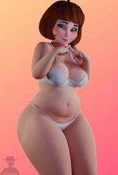 1girls 3d 3d_(artwork) ass belly bewitching_thighs big_ass big_belly big_breasts blender blender_(software) bloated_belly blush body_freckles bottom_heavy bra breasts brown_hair bubble_butt chubby chubby_female curvy curvy_figure fat_ass female female_only freckles gigantic_ass hanging_breasts hanna-barbera hi_res highres huge_ass kneehighs looking_at_viewer massive_ass nipples panties pear_shaped plump round_ass scooby-doo shy slightly_chubby smile solo solo_female theduudeman thick thick_ass thick_hips thick_thighs underwear underwear_only velma_dinkley voluptuous wide_hips