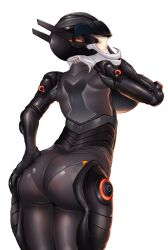 ass_grab b.r.u.t.e_gunner clothed fortnite goobling grey_hair posing tight_clothing