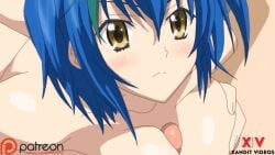 1boy 1boy1girl 1female 1girls 1male animated ass big_breasts blue_hair breasts brown_eyes brown_hair cum cum_in_pussy cum_inside head_between_breasts high_school_dxd hyoudou_issei longer_than_30_seconds longer_than_one_minute naked_female naked_male nude original_voice paizuri penetration penis pussy sex short_hair straight tagme titjob video xandit xenovia_quarta