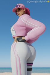 beach britestorm_bomber clothed clothing fortnite pose posing queenghoulynsfw