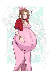 aerith gainsborough from final fantasy by mikazonn