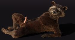 3d_(artwork) 5_fingers 5_toes absurd_res anthro balls biped black_nose blender_(software) brown_body brown_eyes brown_fur cheek_tuft claws cybernetics digital_media_(artwork) disney erection facial_markings facial_tuft feet finger_claws fingers fur genitals guardians_of_the_galaxy hand_on_stomach head_markings hi_res hybrid_genitalia hybrid_penis looking_at_viewer lying machine male male_only mammal markings marvel mask_(marking) multicolored_body multicolored_fur nude nude_anthro nude_male on_back penis pink_penis plantigrade procyonid raccoon ring_(marking) ringtail rocket_raccoon rockyrcoon simple_background solo spread_legs spreading tail tail_markings toe_claws toes tuft whiskers white_ear_tips white_muzzle