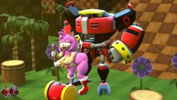 3d amy_rose anal anal_sex bending_forward bending_over big_ass big_breasts big_butt big_penis domination e-123_omega green_hill_zone grey-yordle hands_on_hips holding_object huge_cock pink_fur robot robot_on_mobian robot_penis sega sonic_(series) sonic_the_hedgehog_(series)