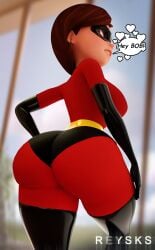 1girls 3d ass big_ass big_butt breasts brown_hair child_bearing_hips commission disney elastigirl fat_ass female female_only helen_parr hourglass_figure huge_ass large_ass looking_back mature_female milf name_drop pixar pose posing round_ass rysketches short_hair solo speech_bubble straight_hair superheroine text the_incredibles the_incredibles_2 thick thick_ass thick_thighs tight_clothing voluptuous wide_hips wife