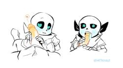 2boys 2d alternate_universe animated_skeleton blue_eyes blue_tongue blush bonetrouble ectopenis gloves heart-shaped_pupils heart_eyes humanoid incest licking licking_penis male male/male male_only male_pov non-human offscreen_character offscreen_male orange_penis papyrus_au pov sans sans_au scarf sex skeleton small_fangs star_eyes star_shaped_pupils tongue tongue_out toony underswap underswap_papyrus underswap_sans undertale_(series) undertale_au undertale_fanfiction