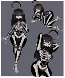 1girls breasts dark_hair female female_only glowing_eyes seductive_pose selene_the_skeleton skeleton skeleton_girl tagme thick_thighs thighs toxphobia transparent transparent_body wide_hips