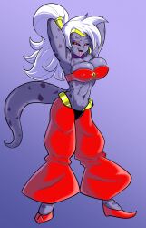 android_21 android_21_(evil) dragon_ball female majin majin_android_21 pseudocel purple_body purple_skin shantae shantae_(cosplay) smooth_skin tagme