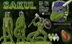 abs absurd_res anthro argonian bethesda_softworks blind darkgoose erection genitals hammer hi_res horn male model_sheet muscular muscular_anthro muscular_male nude penis sakul_(karashark) scalie shield slit solo spikes spikes_(anatomy) the_elder_scrolls tools