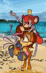 absurd_res adventures_of_sonic_the_hedgehog anthro archie_comics chipmunk clothing coconuts coconuts_(character) coconuts_(sonic) damsel_in_distress day female forced ground_squirrel group hi_res mammal monkey nipples peril r4c00n rape robot rodent sally_acorn sciurid sega sonic_(series) sonic_the_hedgehog_(archie) sonic_the_hedgehog_(comics) sonic_the_hedgehog_(series) swimwear torn_clothing trio