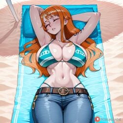 nami (one piece) from one piece by lunivelle