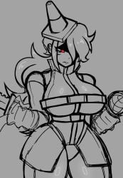 bn clothed female female_only fnf_regal_ruse friday_night_funkin friday_night_funkin_mod huge_ass huge_breasts human_black_impostor_(icedevilboy1) vs_human_impostor