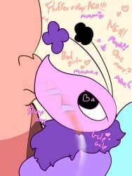 asking_to_stop butterfly cock_hungry dandy's_world deepthroat deepthroat_no_hands fluffy flutter_(dandy's_world) mute orange_body pink_body shrimp shrimpo_(dandy's_world) sucking_penis thatsexyrat throat_fuck