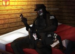 man from the shadow from minecraft