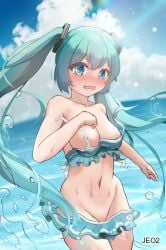 hatsune miku from vocaloid by jeo2