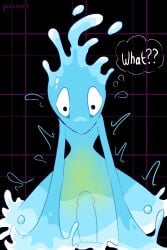 ambiguous_penetration blue_body bodily_fluids confusion cowgirl_position darkner deltarune duo elemental_creature erection female first_person_view from_front_position genital_fluids genitals glistening glistening_body hi_res humanoid humanoid_genitalia humanoid_penis miss_mizzle motion_lines on_bottom on_top peeing peeing_inside peeing_while_erect penetration penile penile_penetration penis pincoosh question_mark sex solo_focus thought_bubble thousand_yard_stare translucent translucent_body undertale_(series) urine water water_creature watersports