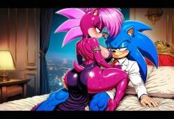 after_party ai_generated anthro ass ass_grab bedroom blue_body breasts brother_and_sister date doorway dress female from_behind green_eyes hug imminent_sex incest incest_(lore) indoors long_dress looking_at_another magenta_fur male male/female night penis pink_hair purple_dress seductive seductive_look sex sibling_romance siblings sonia_the_hedgehog sonic_(series) sonic_the_hedgehog sonic_the_hedgehog_(series) sonic_underground straight suit_and_tie