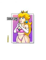 princess peach from mario (series) by idendrawx