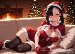 marnie (pokemon) from christmas by rognezart