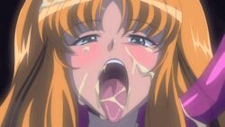 1girls animated animated_gif anime_screencap consensual_tentacles cum cum_in_hair cum_in_mouth facial futaba_lili_ramses interspecies licking lilith lilith-soft male_monster monster open_mouth oral_invitation orange_hair ova pixy presenting_mouth screenshot sexually_suggestive tentacle tentacle_and_witches tied_hair tongue tongue_out twintails