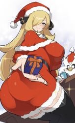 cynthia (pokemon) from christmas by mituyota 76