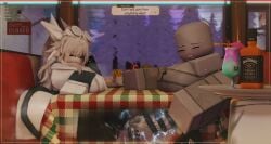 1futa 1girls 3d big_breasts breasts chenoo cleavage clueless cum cumming cumming_outside electric_shock electricity electrostimulation hidden_sex indoors public public_sex roblox roblox_avatar roblox_studio robloxian tailjob text under_table ych ych_(character) yukari_hanarr34