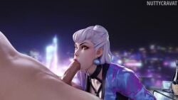1boy 1boy1girl 1girls 3d :>= animated blowjob blowjob_face bouncing_breasts cum cum_on_breasts cum_on_face cum_on_hair cumshot cumshot_on_face eager eager_blowjob enthusiastic_fellatio evelynn fellatio fellatio_face female handjob k/da_all_out_evelynn k/da_all_out_series league_of_legends licking licking_penis long_video longer_than_one_minute looking_at_partner looking_pleasured looking_up nuttycravat riot_games slurping small_breasts sound sucking sucking_penis tagme throbbing_penis tongue tongue_out video white_hair worship worshipping yellow_eyes