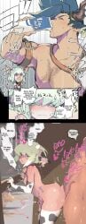 2boys anal anal_orgasm anal_sex big_ass big_butt big_dom_small_sub big_thighs blush blushing_male collar comic cow_bell cow_costume cow_ears cow_horns cow_print cow_print_armwear cow_print_thighhighs cum cum_while_penetrated cumming_from_anal_sex cute cute_expression cute_face dialogue embarrassed femboy galo_thymos gay gay_anal gay_domination gay_sex human_cattle lactating lactation lio_fotia male male/male male_lactation male_only male_penetrated male_penetrating male_penetrating_male olive_skin pale-skinned_male partially_clothed penis petite petite_body petite_male promare sex sex_from_behind size_difference small_penis small_waist stockings text thighhighs twink yang3 yaoi