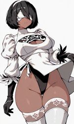 ai_generated ai_generatedamrpit android big_ass big_breasts big_butt big_hips black_hair breasts_out dark-skinned_female dark_skin female high_heel_boots hips hips_wider_than_shoulders mole_under_mouth nier nier_(series) nier_reincarnation nipples rcos shiny shiny_skin short_hair steam steaming_body steamy thick thick_ass thick_hips thick_legs thick_thighs thighs wet wet_body white_high_heels_boots white_outfit wide_hips yorha_2p