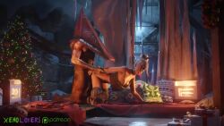 1boy 1female 3d animated breasts crossover dbd dead_by_daylight doggy_style female longer_than_30_seconds pyramid_head sable_ward sex short_video shorter_than_one_minute silent_hill sound straight tagme video white_hair xeno_lovers
