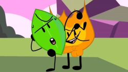 1boy 1boy1girl 1boys 1girl 1girls 2d 2d_animation animated battle_for_dream_island bfdi cock color colored female firey_(bfdi) gif holding holding_legs leafy_(bfdi) object_show object_shows open_mouth orange_penis penis vaginal vaginal_insertion vaginal_penetration vaginal_sex