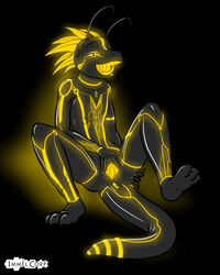 2011 clitoris cloaca disney female glowing immelmann lizard nude pussy rubber scalie solo spread_legs spread_pussy spreading tron yellow