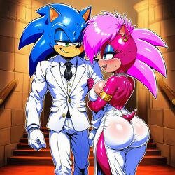 after_party ai_generated anthro ass ass_grab bedroom blue_body breasts brother_and_sister date doorway dress female from_behind green_eyes hug imminent_sex incest incest_(lore) indoors long_dress looking_at_another magenta_fur male male/female night penis pink_hair purple_dress seductive seductive_look sex sibling_romance siblings sonia_the_hedgehog sonic_(series) sonic_the_hedgehog sonic_the_hedgehog_(series) sonic_underground straight suit_and_tie white_suit