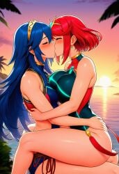 lucina (cipher swimsuit) (fire emblem) from fire emblem