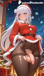 emilia (re:zero) from christmas by tsukoneko