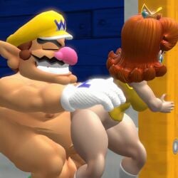 1boy 1girls 3d animated auta big_balls breasts cheating closed_eyes clothed_sex clothing clown cuckold fat_man female hat indoors male mario_(series) moustache netorare nintendo nipples ntr nude princess princess_daisy sex sex_from_behind shirt smile source_filmmaker stealth_sex super_mario_bros. tagme wario