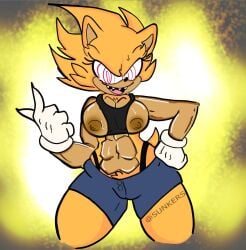 female female_only fleetway_super_sonic rule_63 sonic_(series) sonic_the_hedgehog sonic_the_hedgehog_(series) sunkers