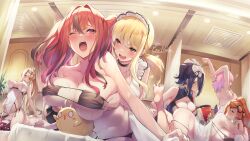 6+girls ;o akiza_izinski azuma_fubuki azur_lane bikini black_choker black_hair blonde_hair breasts bremerton_(azur_lane) bremerton_(scorching-hot_training)_(azur_lane) character_name choker crossover cunnilingus cunnilingus_through_clothes curtains fairy_tail fingering frills gainoob grabbing grabbing_another's_breast grabbing_from_behind high_ponytail highres honkai:_star_rail honkai_(series) izayoi_aki lesbian_orgy lucy_heartfilia lying maid_headdress manjuu_(azur_lane) march_7th_(honkai:_star_rail) mato_seihei_no_slave multiple_girls mythra mythra_(xenoblade) on_back on_stomach one_eye_closed open_mouth oral orange_hair orgy pink_hair pokemon pokemon_(game) pokemon_ss pom-pom_(honkai:_star_rail) red_hair sonia_(pokemon) straddling swimsuit twintails v-shaped_eyebrows xenoblade_chronicles_(series) xenoblade_chronicles_2 yu-gi-oh! yu-gi-oh!_5d's yuri