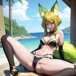 ai_generated female fox_girl hu-li_the_jewel_mikanko ponzuaji yu-gi-oh!