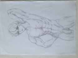 big_penis gepard_(honkai:_star_rail) honkai:_star_rail muscles muscular muscular_male sketch uncut_penis