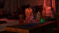 1boy 1girls 2018 3d animated bent_over blizzard_entertainment bouncing_breasts cheating cheating_wife completely_nude elf female_pov green_hair human human_(world_of_warcraft) interspecies light-skinned_male light_skin night_elf no_sound older_female pov purple_skin rexxcraft sex tagme tyrande_whisperwind vaginal_penetration vaginal_sex varian_wrynn video warcraft world_of_warcraft