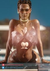 1girls 3d 3d_(artwork) apex_legends ass athletic athletic_female big_ass big_breasts bottom_heavy braided_hair braided_twintails brazilian breasts brown_body brown_hair brown_skin bubble_butt busty curvaceous curvy curvy_figure dark-skinned_female dark_skin dat_ass dildo dildo_between_breasts electronic_arts eyebrows eyelashes fat_ass female female_only fit fit_female getting_out_of_pool helix_piercing hips hourglass_figure huge_ass huge_breasts human large_ass large_breasts latina legs lips loba loba_(apex_legends) loba_andrade milf multicolored_hair pool red_hair respawn_entertainment solo the_x_creator thick thick_legs thick_thighs thighs top_heavy two_tone_hair upper_body voluptuous waist watermark wide_hips