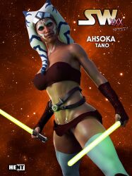 1girls 3d ahsoka_tano alien alien_girl alien_humanoid athletic athletic_female big_breasts breasts busty clone_wars curvaceous curvy digital_media_(artwork) eyebrows eyelashes eyes female female_focus female_only fit fit_female hent hips hourglass_figure huge_breasts humanoid jedi large_breasts legs light-skinned_female light_skin lips lower_body lucasfilm mature mature_female orange-skinned_female orange_body orange_skin star_wars star_wars_rebels text the_mandalorian thick thick_legs thick_thighs thighs togruta top_heavy upper_body voluptuous waist wide_hips