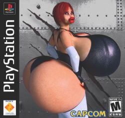 3d 3d_(artwork) big_breasts bimbo bimbo_body bimbo_lips bimbofied breasts dino_crisis gigantic_breasts huge_ass huge_breasts hyper_ass hyper_bimbo hyper_breasts jackd22 playstation red_hair regina_(dino_crisis) video_game video_game_character