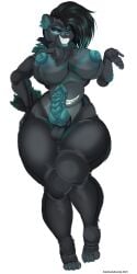 1futa absurd_res anthro ball_joints balls bear big_breasts black_body black_fur blue_eyes breasts colored_nails curvy_figure fur futa_only futanari genitals glowing glowing_eyes hair hand_on_hip hand_out herm hi_res hypnotic hypnotizing_viewer intersex kandovanykocicka kayla(kandovanykocicka) knot lipstick looking_at_viewer machine makeup mammal markings multicolored_body nails neck_tuft nightwalker_(species) nipples one_eye_closed palm_up paws penis robot robotic_body shaded short_hair short_tail smile solo spiked_penis spikes spikes_(anatomy) stomach_mouth tail tall thick_thighs tuft wide_hips wink winking_at_viewer