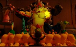 3d_(artwork) absurd_res anal anthro ape ass blender_(software) blender_cycles bowser bowser_jr. butt_sniffing cage chimpanzee digital_media_(artwork) doommusk gay group haplorhine hi_res huge_filesize koopa koopaling larry_koopa lemmy_koopa lire_(doommusk) ludwig_von_koopa male male/male mammal mario_(series) monkey nintendo oral pan_(genus) power_star primate princess_peach rimming scalie sex sniffing star super_mario_bros.