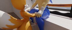 3d anthro big_ass blender_(software) canid canine duo eulipotyphlan femboy fox gay genitals hedgehog hi_res male male/male mammal nude oral pandyno penis sega sonic_(series) sonic_the_hedgehog sonic_the_hedgehog_(series) tails thick_thighs yaoi