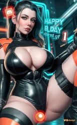 1girls 3d ai_generated altered_gf athletic athletic_female big_breasts bottom_heavy breasts busty cleavage curvaceous curvy curvy_figure cyberpunk cyberpunk_(series) cyberpunk_2077 eyebrows eyelashes eyes female female_focus female_only fit fit_female hair hips hourglass_figure huge_breasts human large_breasts latex legs light-skinned_female light_skin lips original original_character slim_waist solo stable_diffusion thick thick_legs thick_thighs thighs top_heavy upper_body voluptuous waist wide_hips