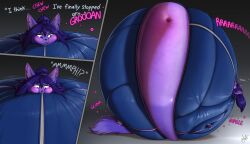 blueberry_inflation female inflation spherical_inflation sunken_head sunken_limbs thick_thighs wide_hips zoidberg656