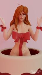 1girls 3d big_breasts birthday birthday_cake birthday_gift blender blender_(software) blender_cycles breasts cake desess3intes dota_2 gift gift_wrapped green_eyes presenting red_hair red_hair ribbon ribbon_bondage smug smug_face solo solo_female solo_focus windranger