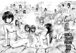 30girls 6+girls asian bath bathing big_breasts black_hair breasts canon_genderswap chocolate_and_vanilla cleavage completely_nude completely_nude_female convenient_censoring curly_hair dark-skinned_female daromeon edit english_text female female_only gaolang_wongsawat genderswap_(mtf) hanafusa_hajime hatsumi_sen hot_spring imai_cosmo inaba_ryo katahara_retsudo kengan_(series) kengan_ashura kiryu_setsuna light-skinned_female long_hair looking_at_viewer looking_back low-tied_long_hair medium_breasts medium_hair mokichi_robinson monochrome multiple_girls nikaido_ren nishihonji_akira no_nipples no_nipples_visible nude nude_female official_art onsen rama_xiii rule_63 shiny_skin short_hair sideboob sitting small_breasts smile steam steam_censor tan_skin third-party_edit tied_hair tokita_ohma towel wavy_hair